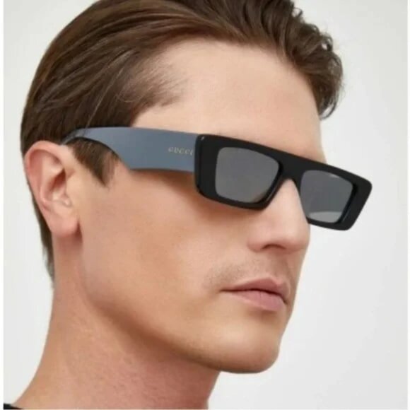 NEW GUCCI GG1331S 005 BLACK SILVER UNISEX SUNGLASSES GUCCI - Picture 2 of 12